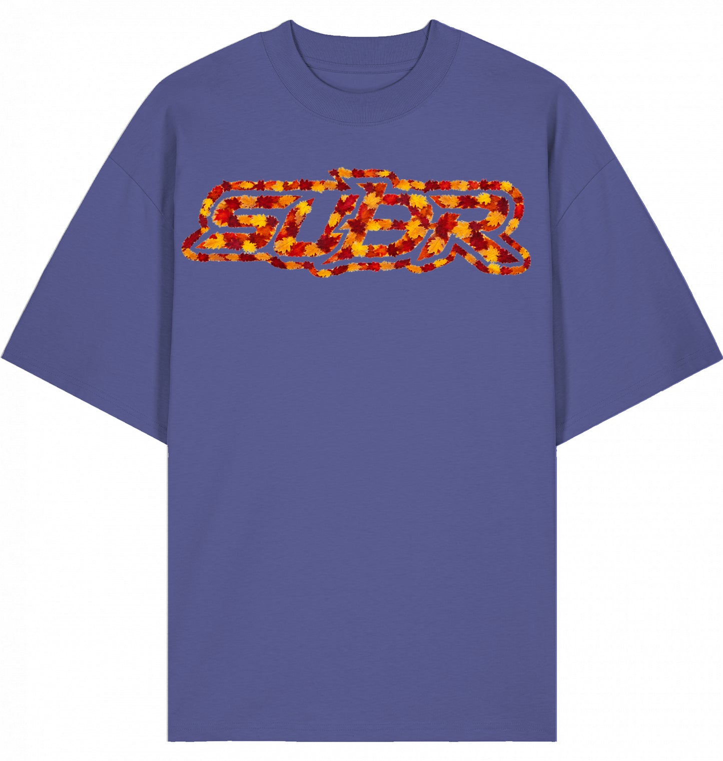VESTR 07 Laub – Oversized Tee mit Print aus Herbstlaub von SUÐR