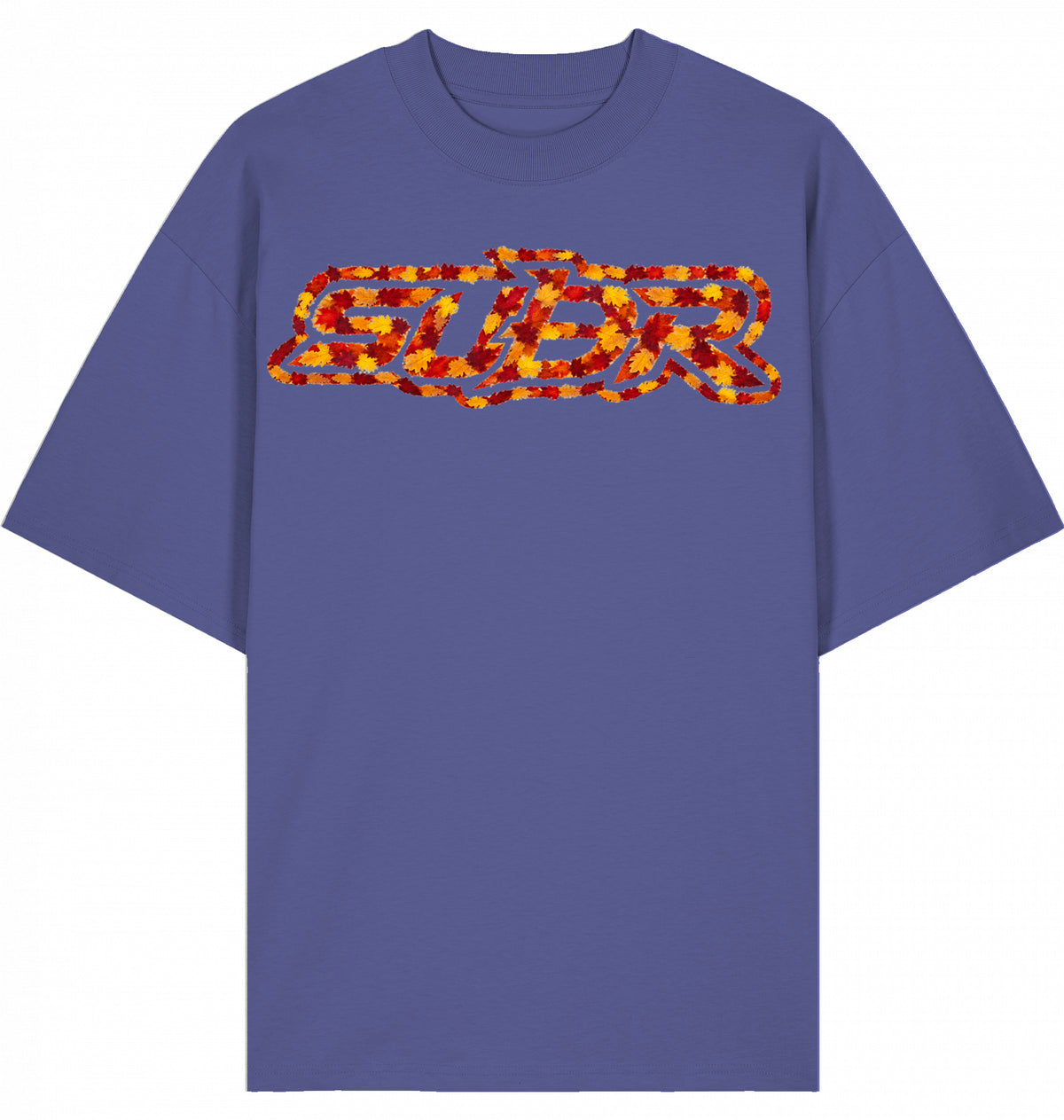 VESTR 07 Laub – Oversized Tee mit Print aus Herbstlaub von SUÐR