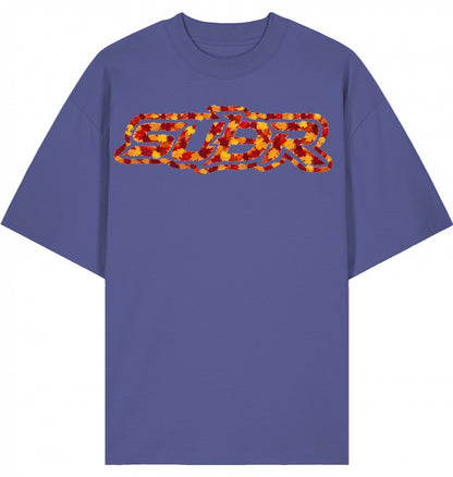 VESTR 07 Laub – Oversized Tee mit Print aus Herbstlaub von SUÐR