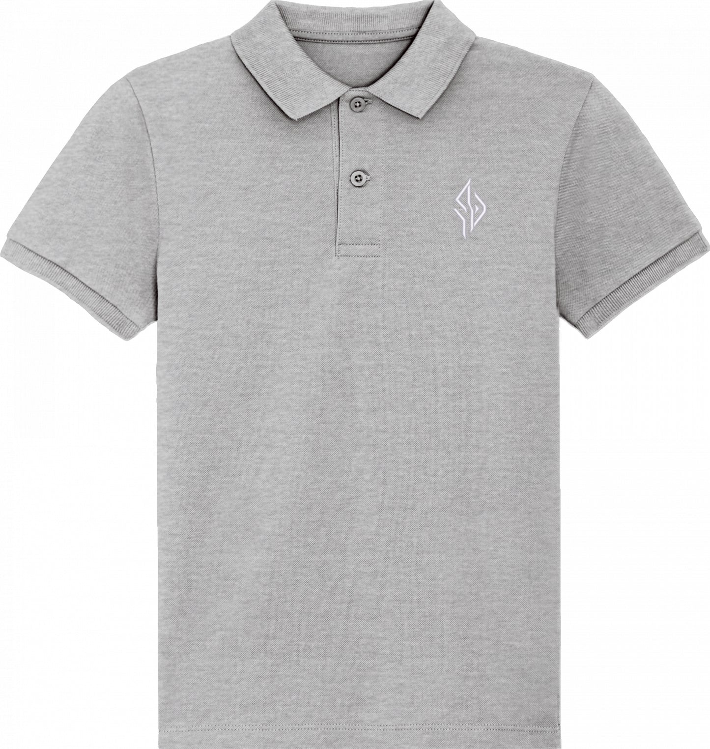 SUÐR Kids Polo in Graumeliert