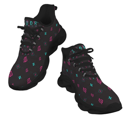 SUÐR Signature 07 Sneaker Damen – Schwarz/Pink-Türkis