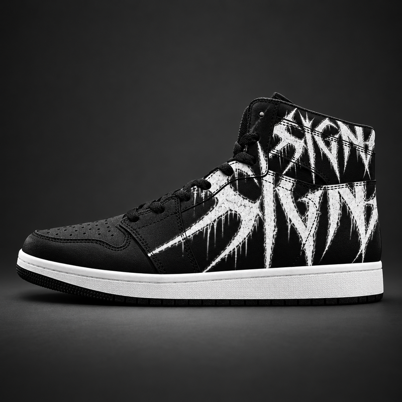 BLACKOUT men's signal lost high top Sneakers – Ansicht 1