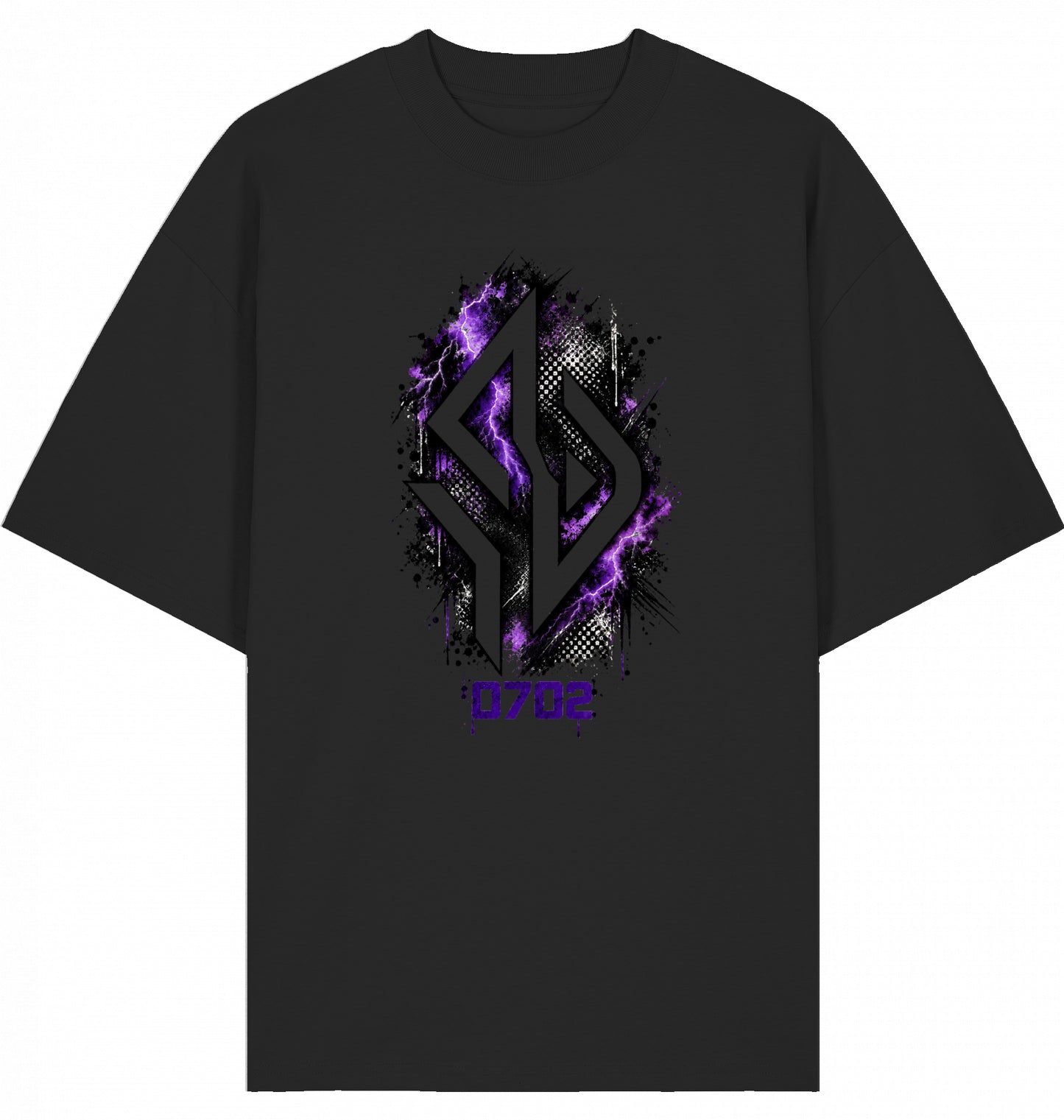 Backpiece 0702 Monogram – Oversize Tee mit grossem Rückenprint von SUÐR