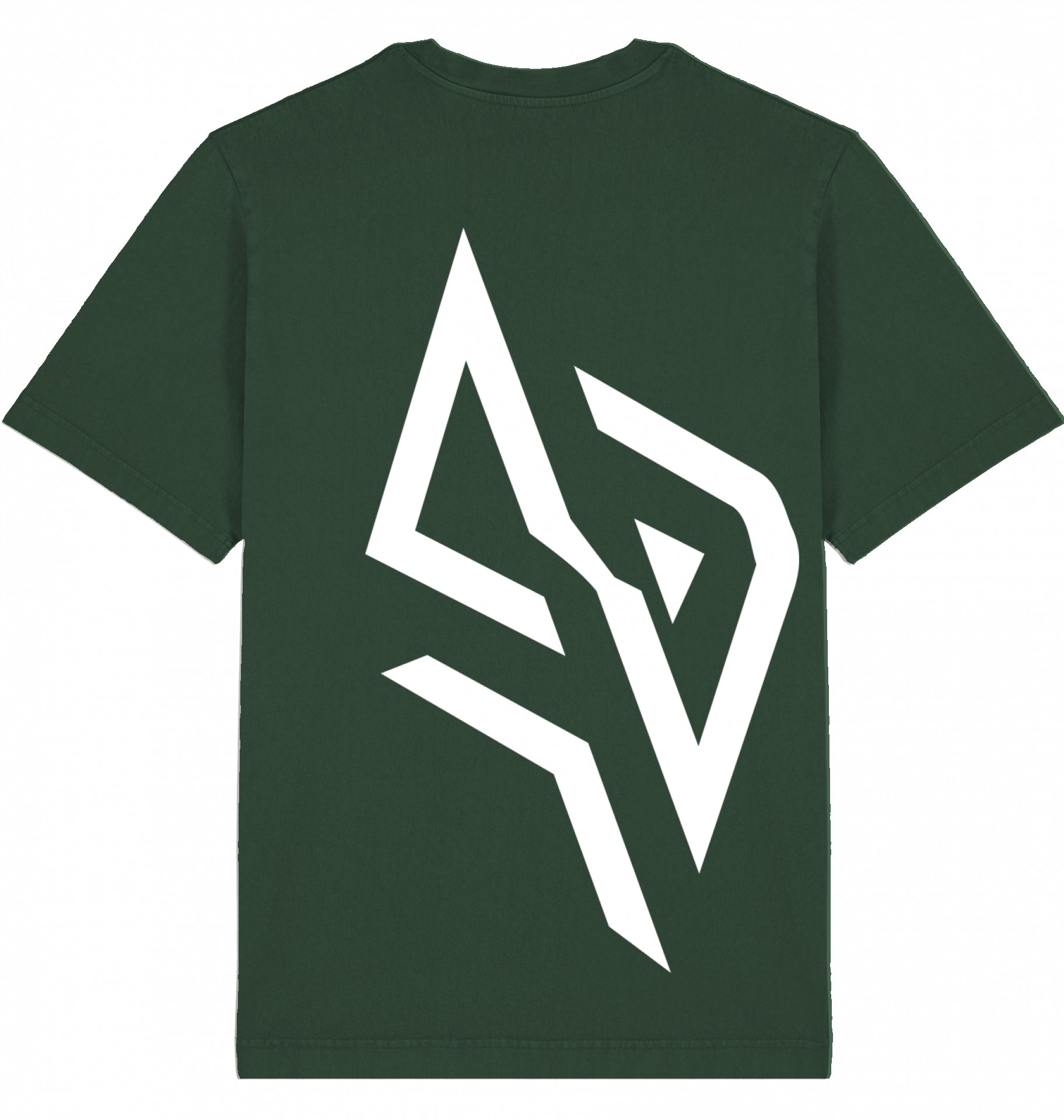 SUÐR FIND Vintage Tee in G. Dyed Khaki – Rückansicht