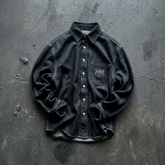 BLACKOUT vintage wash denim Shirt – Ansicht 1