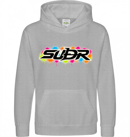 SUÐR Kids Hoodie in Graumeliert