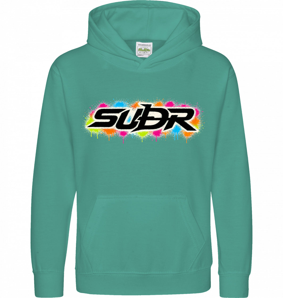 SUÐR Kids Hoodie in Meergrün