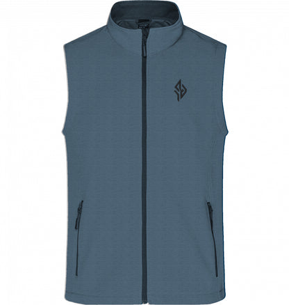 SUÐR Signature Softshell Weste in Navy / Navy