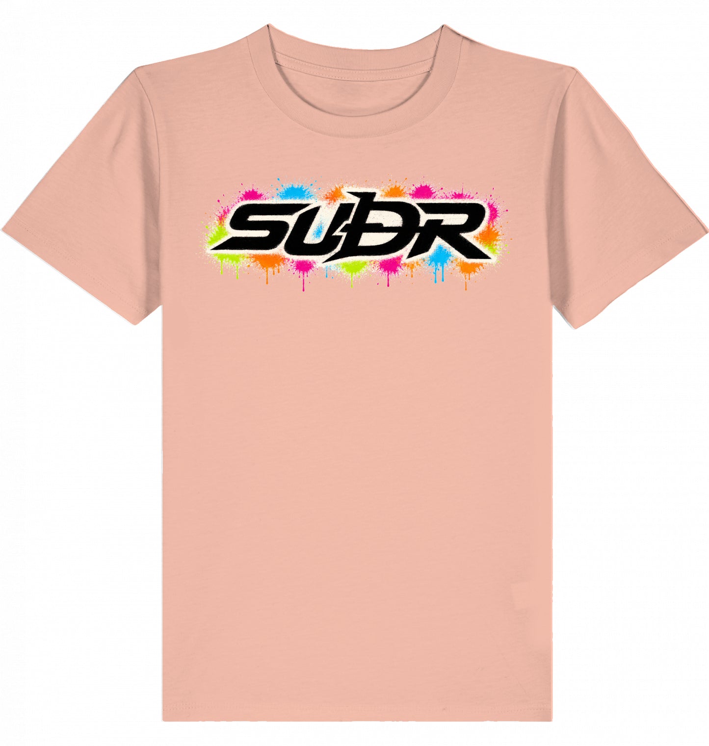 SUÐR Kids Tee Iconic in Pfirsich