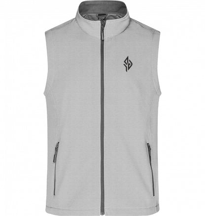 SUÐR Signature Softshell Weste in White / White