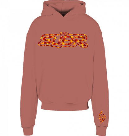 VESTR 07 Laub Hoodie – Boxy Hoodie in Bark, Print aus Herbstlaub von SUÐR