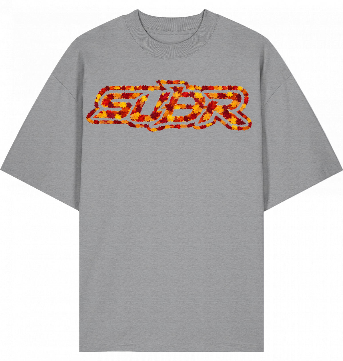 VESTR 07 Laub – Oversized Tee mit Print aus Herbstlaub von SUÐR