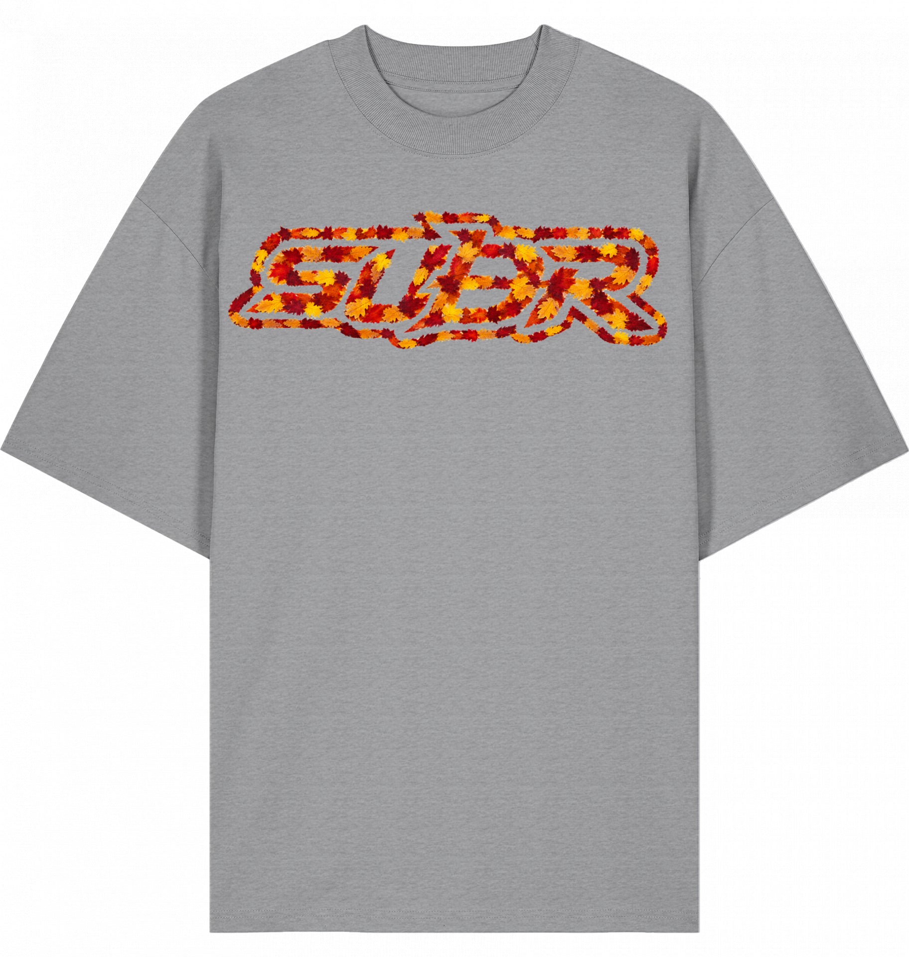 VESTR 07 Laub – Oversized Tee mit Print aus Herbstlaub von SUÐR