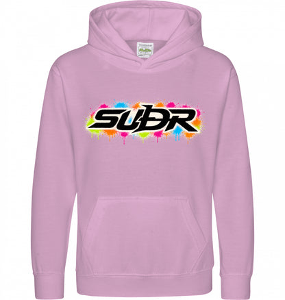 SUÐR Kids Hoodie in Babyrosa