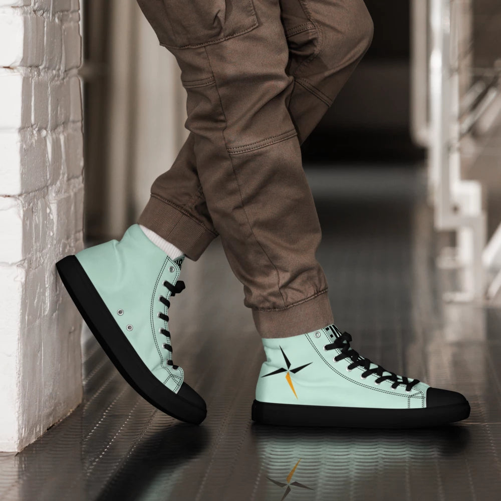 Men's High Top Canvas Shoes SUÐR Clothing
