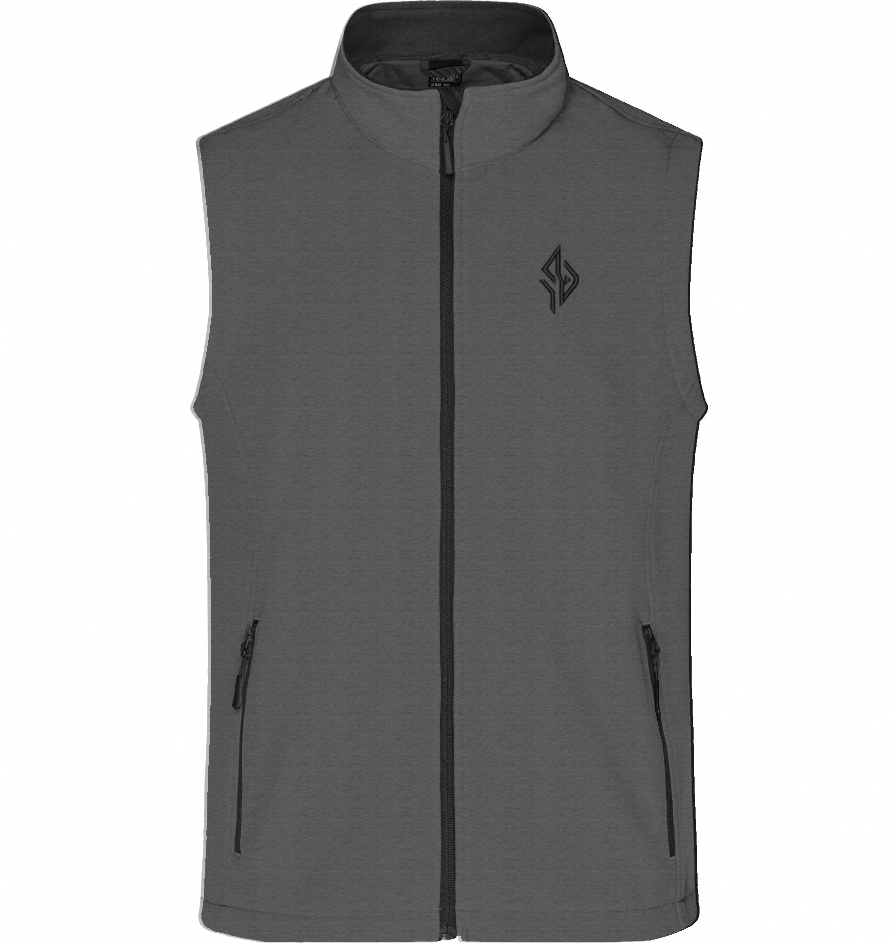 SUÐR Signature Softshell Weste in Black / Black