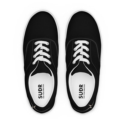 Men's Lace-Up Canvas Shoes SUÐR Clothing