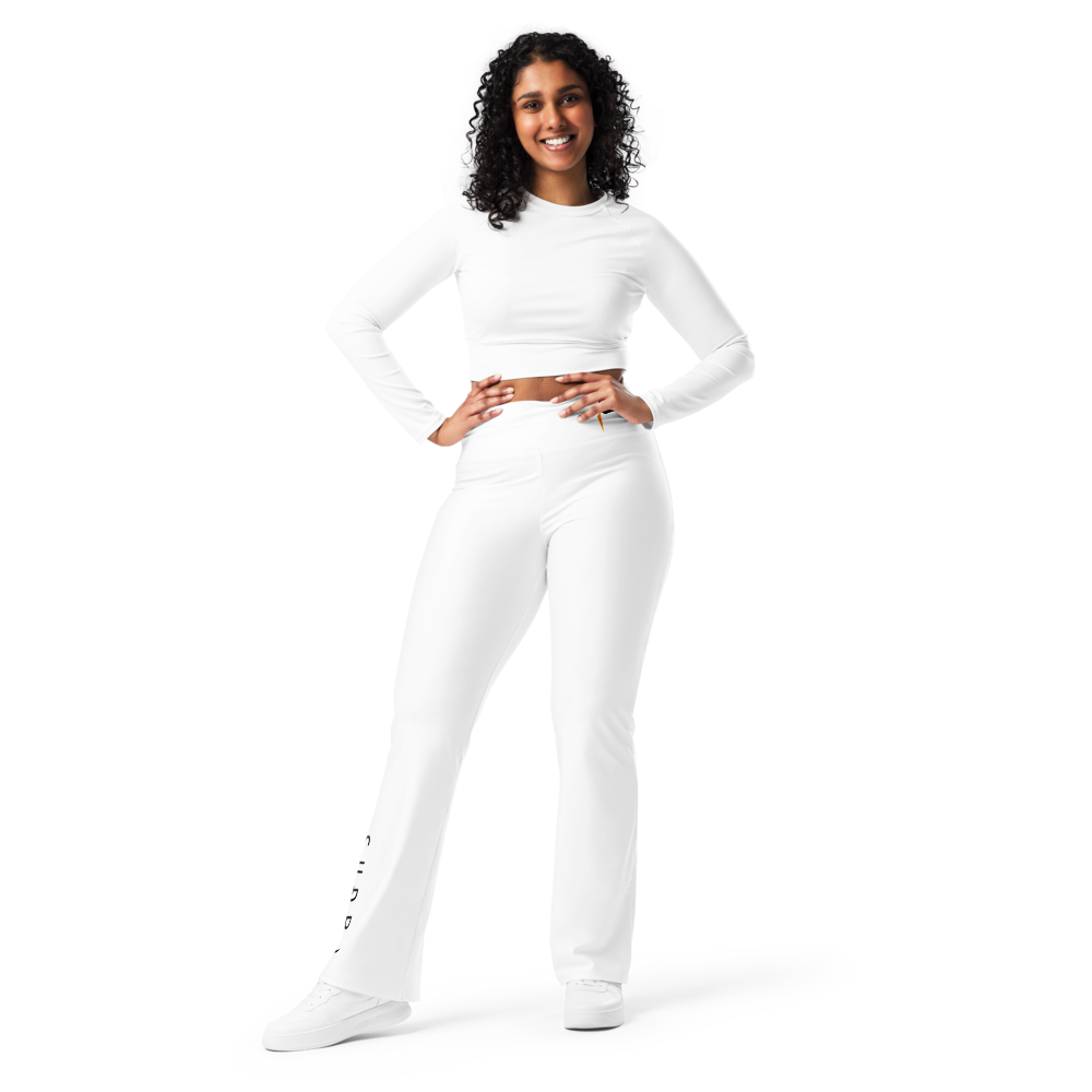 All-Over Print Flare Leggings SUÐR Clothing