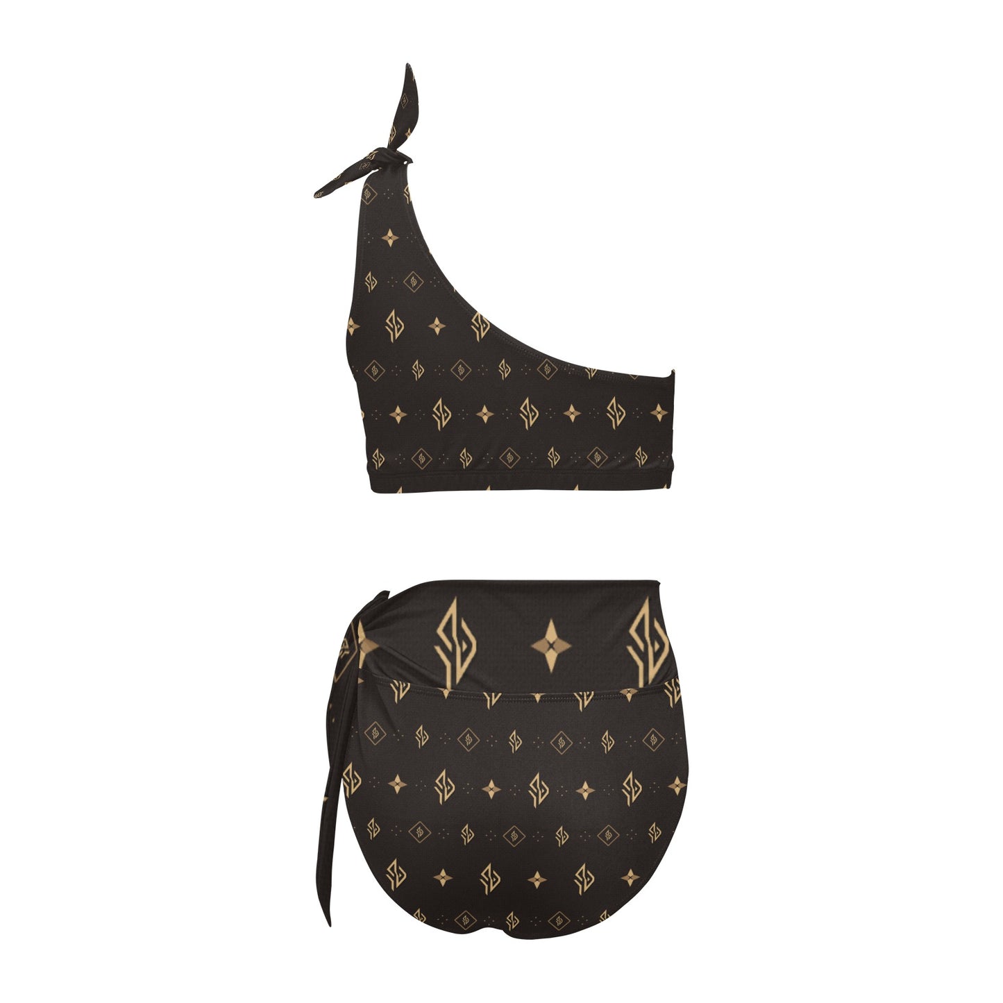 SUÐR Signature One-Shoulder Bikini Set