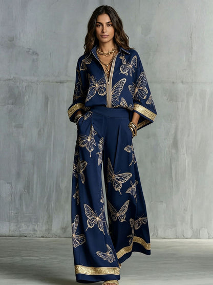 SUÐR - Retro Print Two-Piece Set
