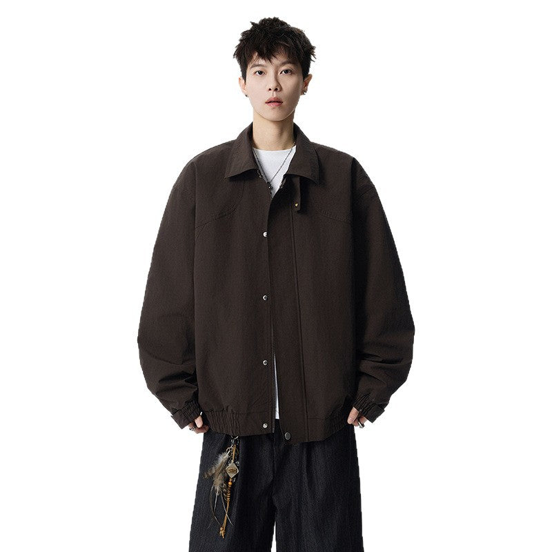 Fashionable Lightweight Premium Men's Lapel Jacket for Spring and Autumn