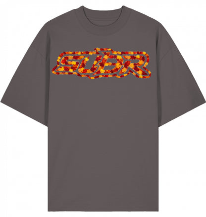VESTR 07 Laub – Oversized Tee mit Print aus Herbstlaub von SUÐR