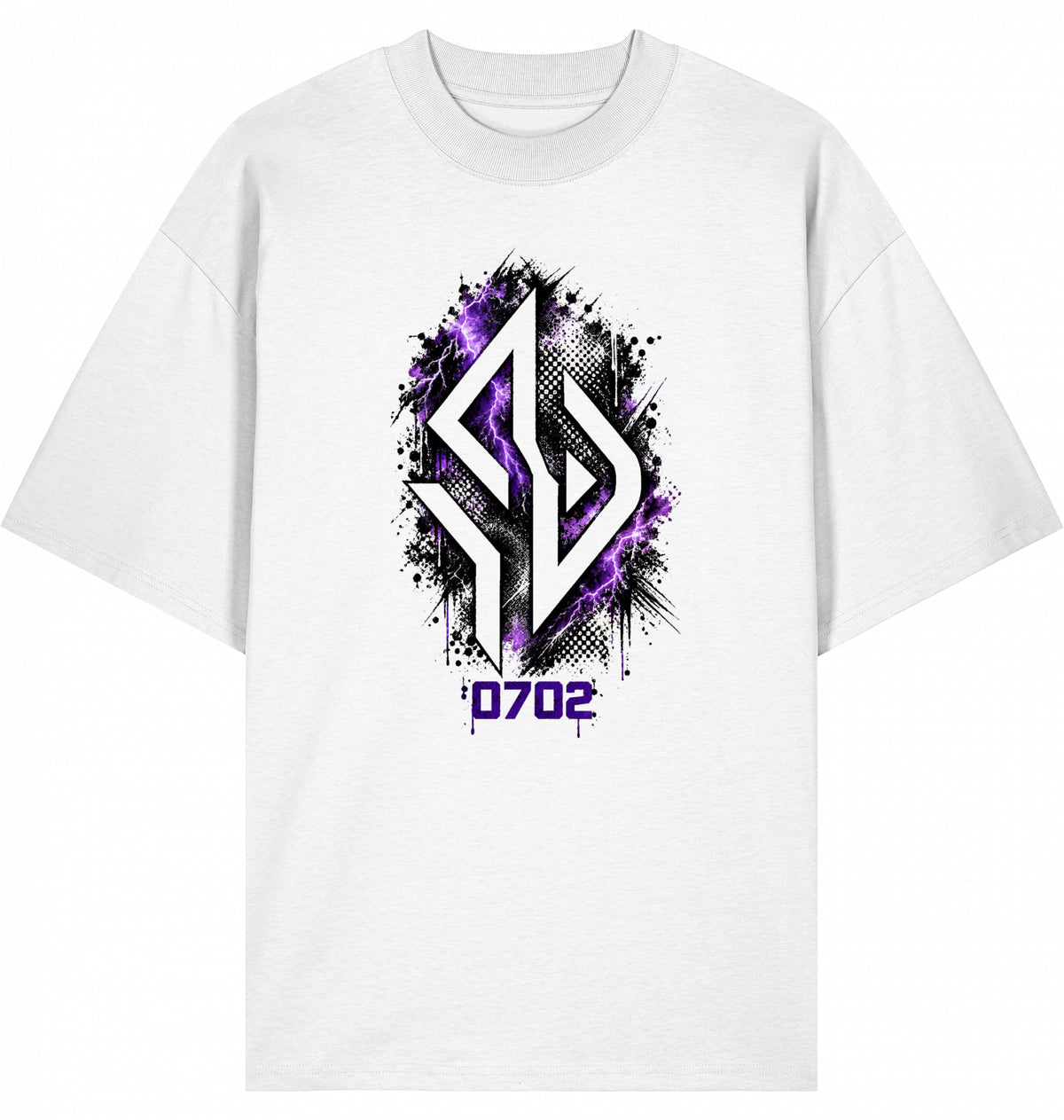 Backpiece 0702 Monogram – Oversize Tee mit grossem Rückenprint von SUÐR