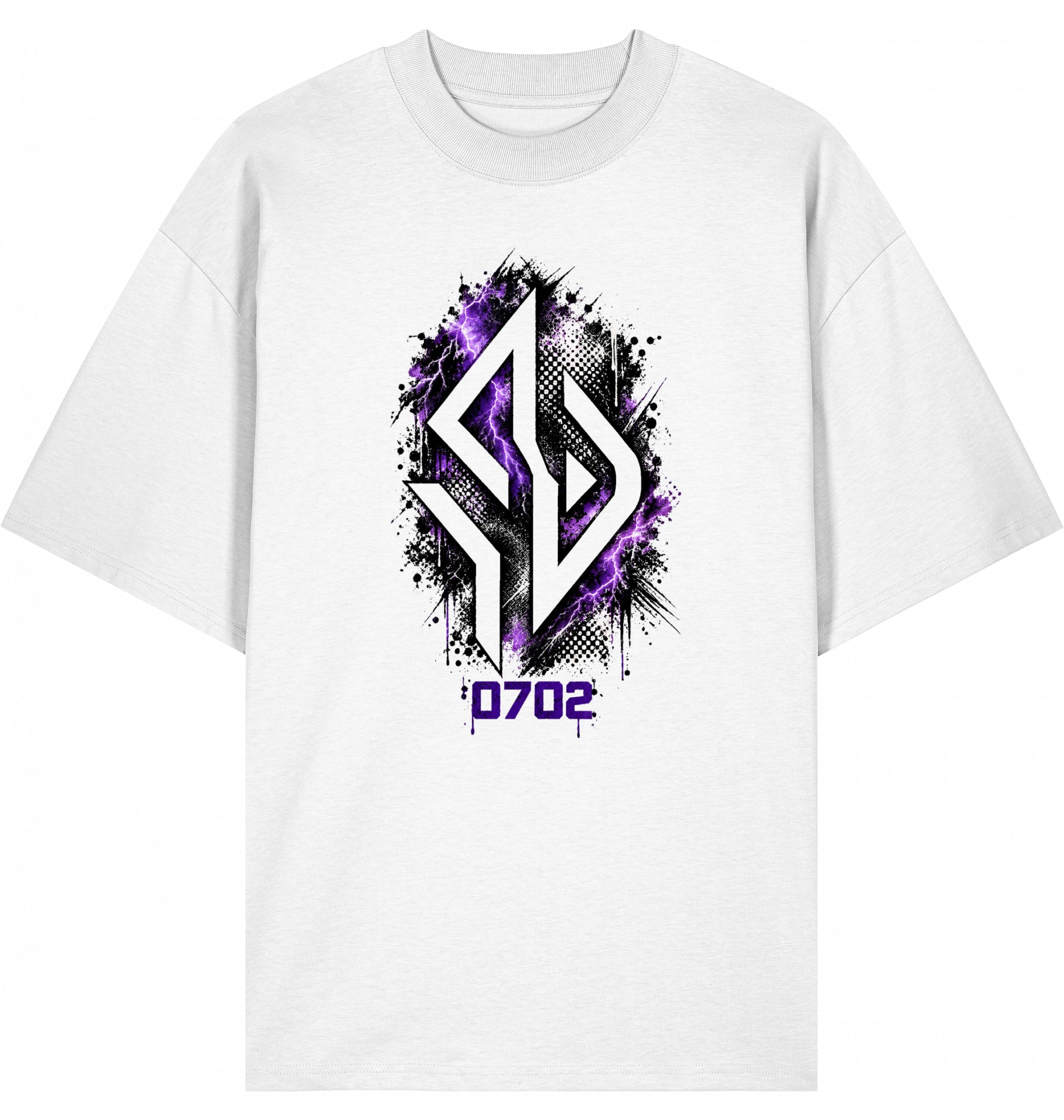 Backpiece 0702 Monogram – Oversize Tee mit grossem Rückenprint von SUÐR