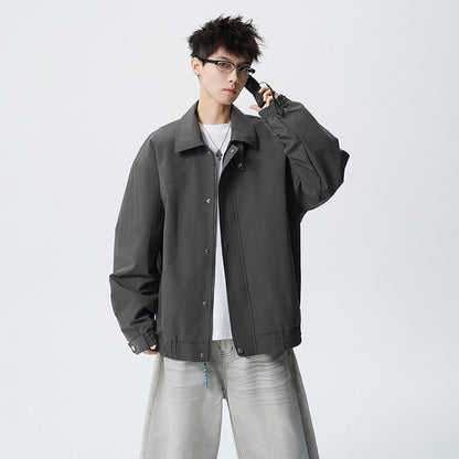 Fashionable Lightweight Premium Men's Lapel Jacket for Spring and Autumn