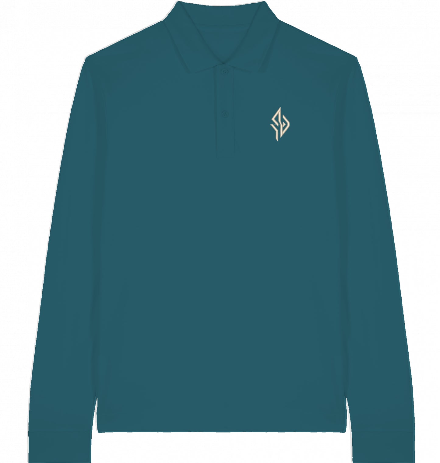 SUÐR Signature Longsleeve Polo in Stargazer