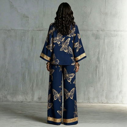 SUÐR - Retro Print Two-Piece Set