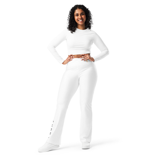 All-Over Print Flare Leggings SUÐR Clothing