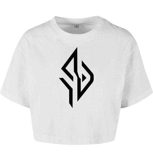 SUÐR FIND Cropped Oversize Tee – Women