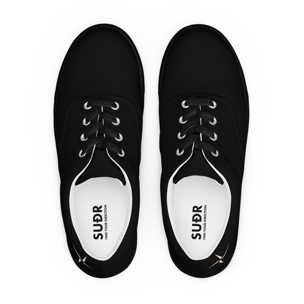 Men's Lace-Up Canvas Shoes SUÐR Clothing
