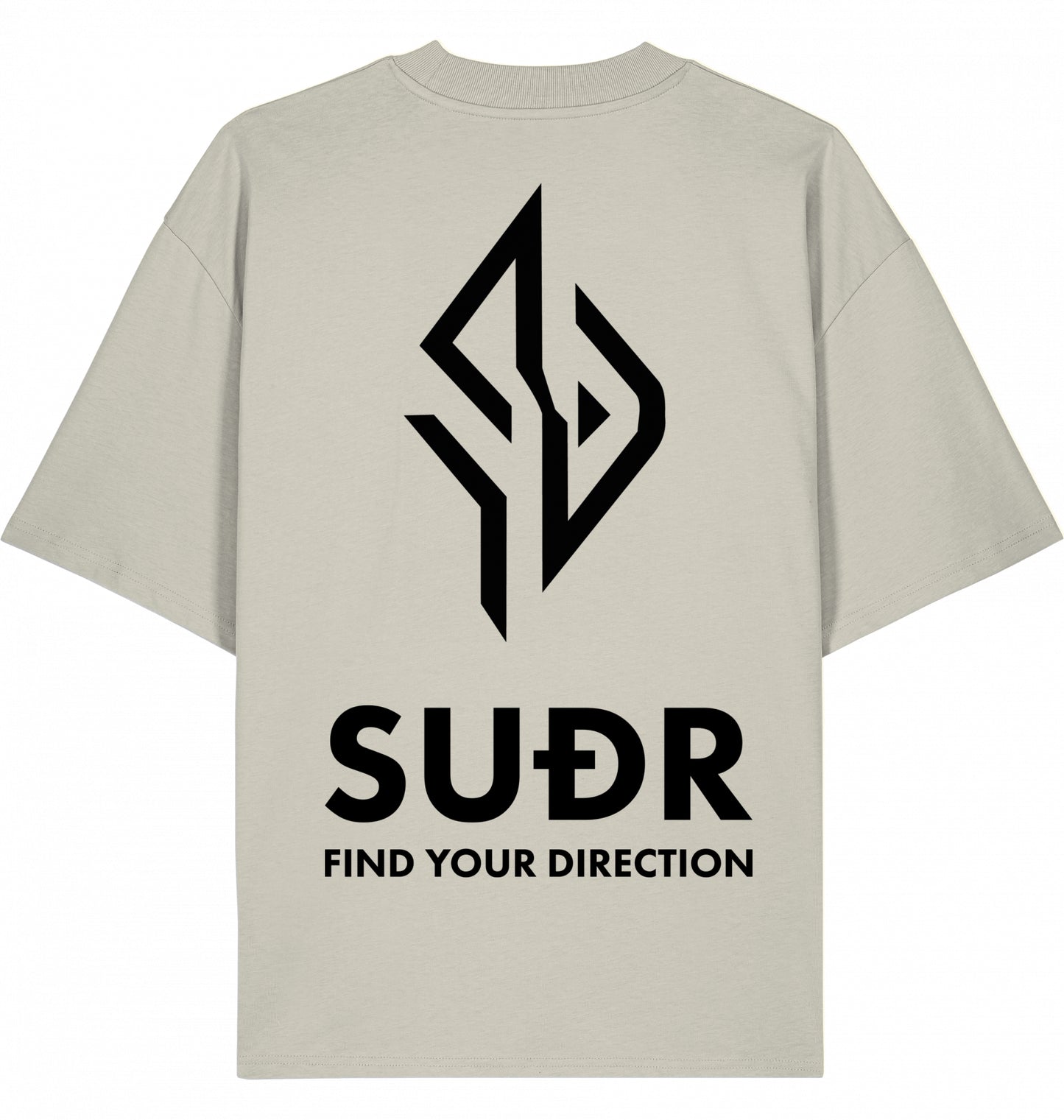 SUÐR FIND Mock Neck Tee – Natural Tones