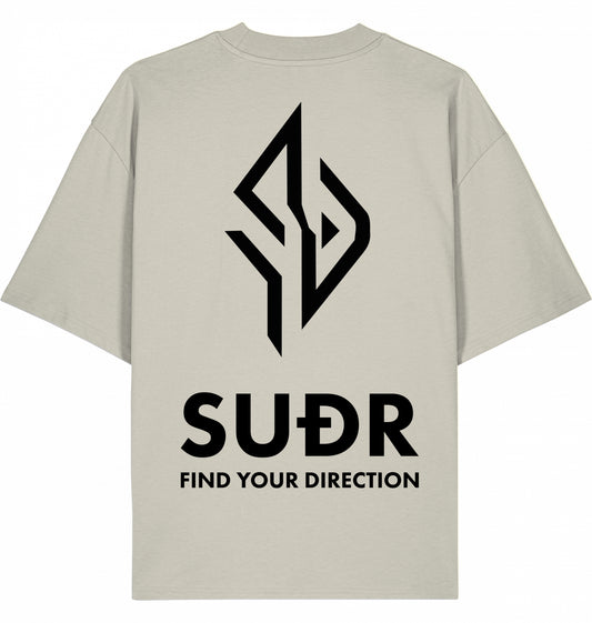 SUÐR FIND Mock Neck Tee – Natural Tones