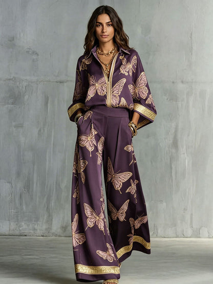 SUÐR - Retro Print Two-Piece Set