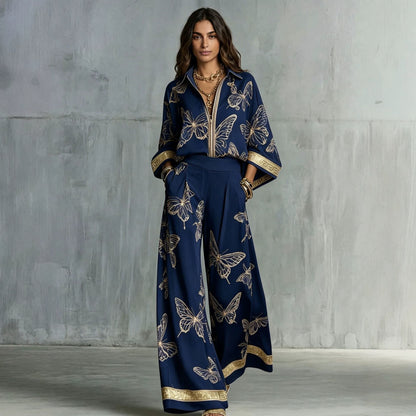 SUÐR - Retro Print Two-Piece Set