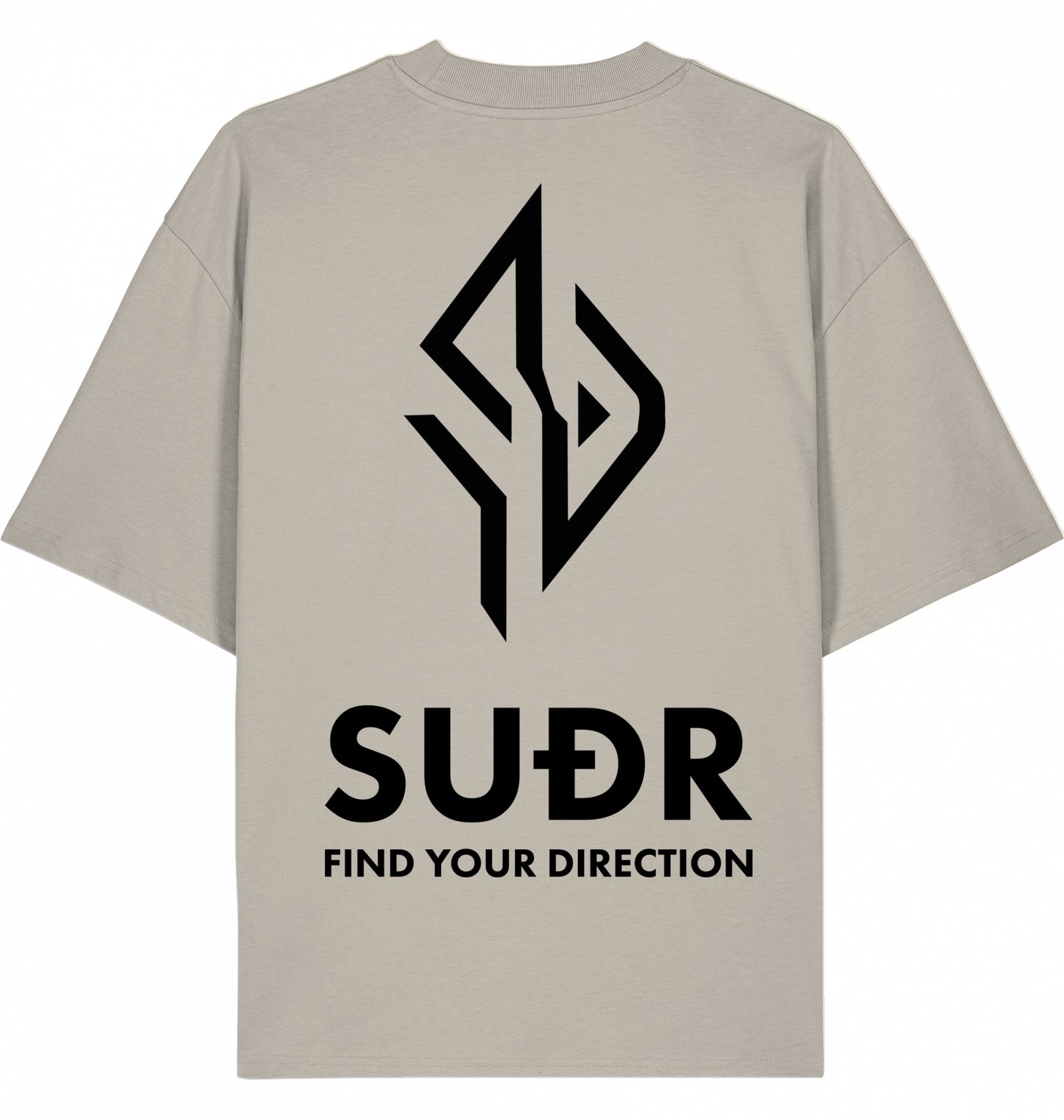 SUÐR FIND Mock Neck Tee – Natural Tones