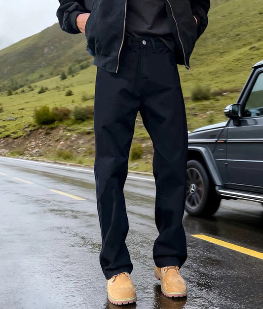 SUÐR Signature Flared Jeans Schwarz