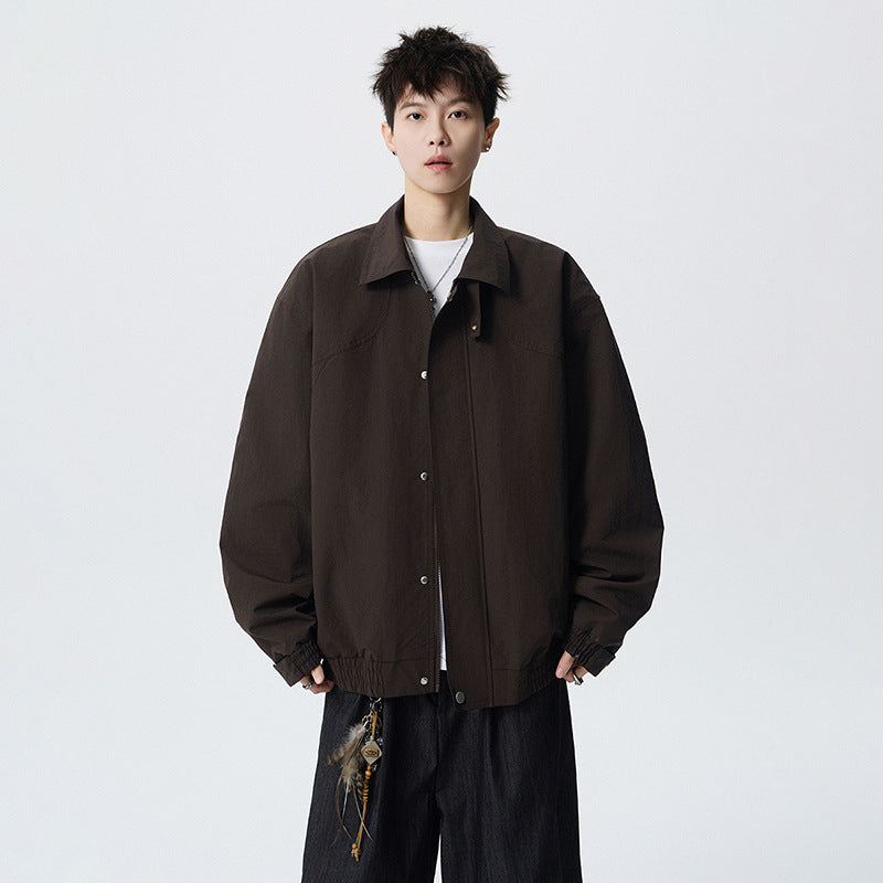 Fashionable Lightweight Premium Men's Lapel Jacket for Spring and Autumn