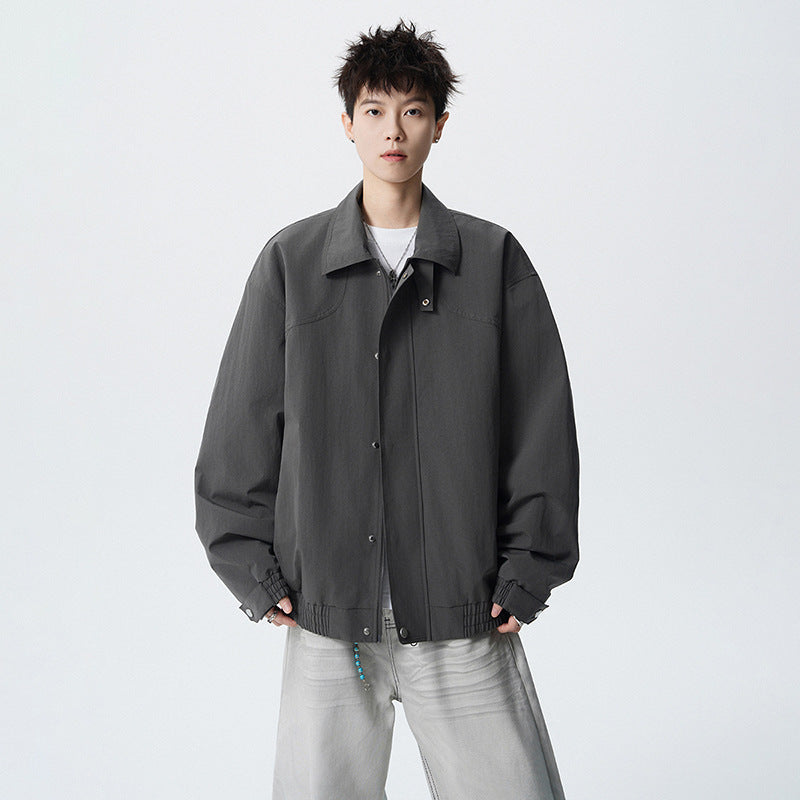 Fashionable Lightweight Premium Men's Lapel Jacket for Spring and Autumn