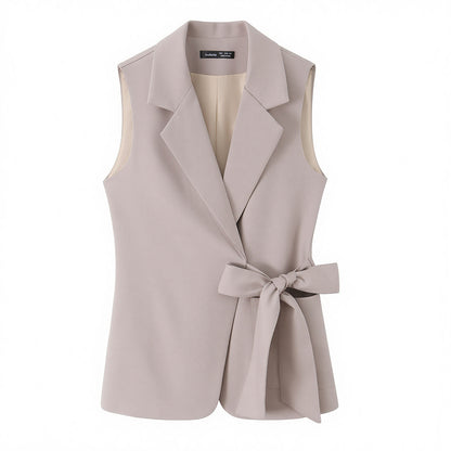 Strap up buttonless suit vest+long storage set eprolo