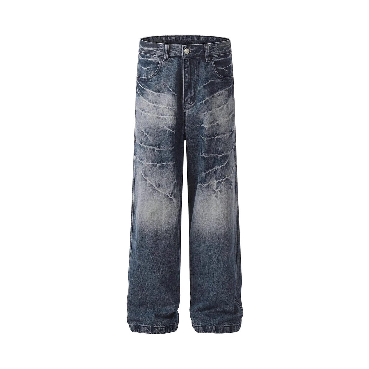 SUÐR Signature Baggy Jeans Mid-Wash