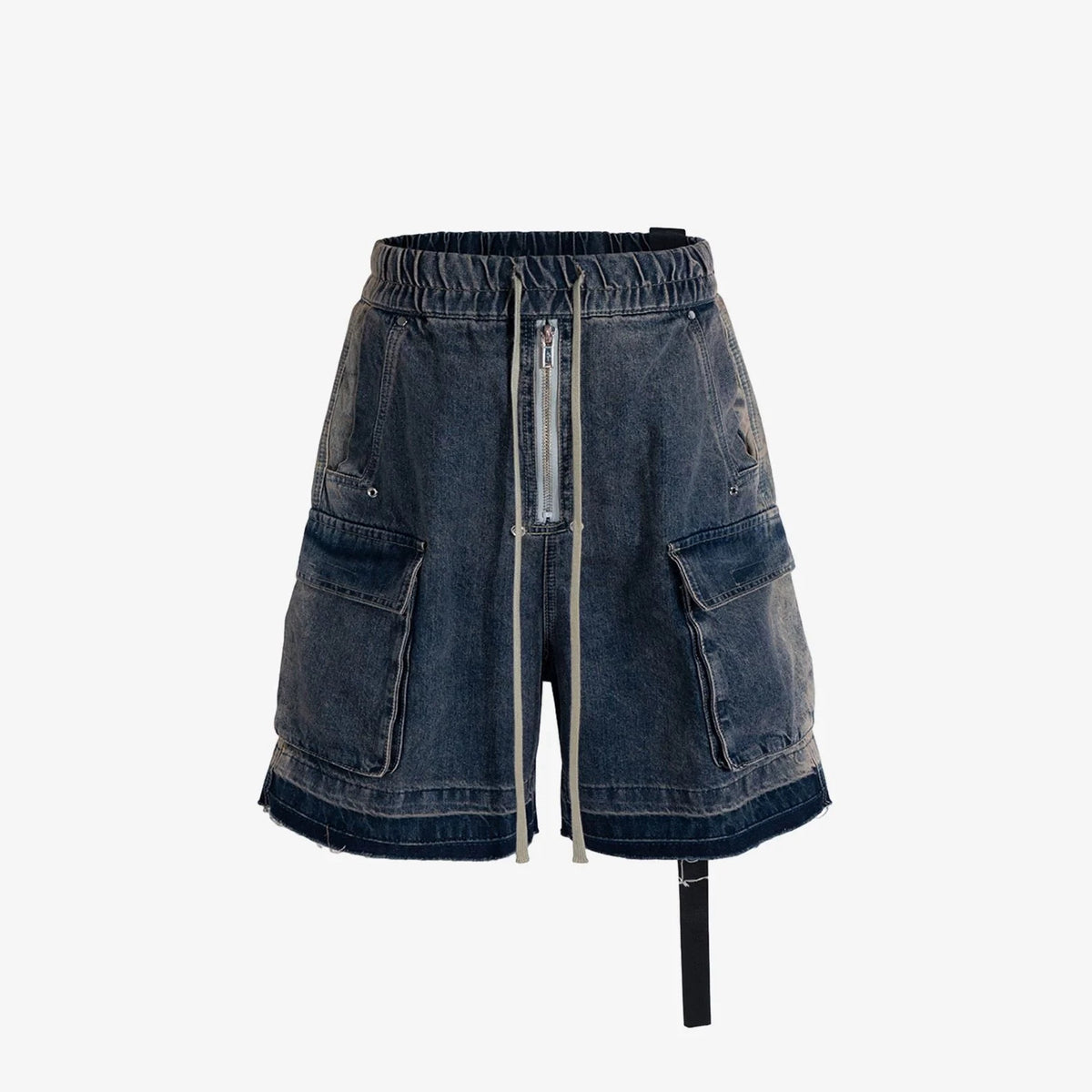 SUÐR Signature Denim Cargo Shorts