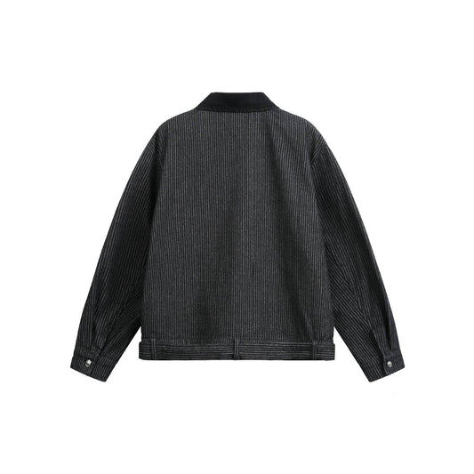 Pinstripe Work Jacket – SUÐR Signature