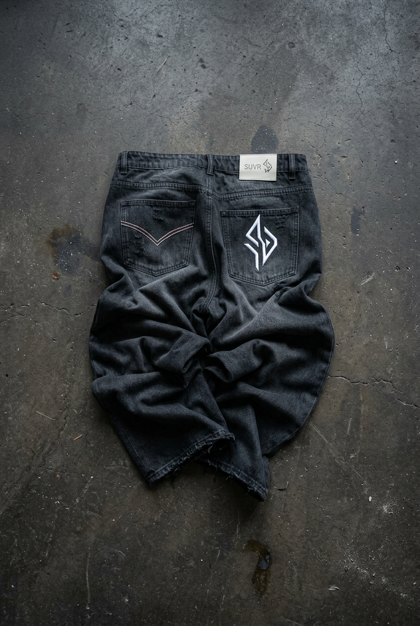 SUÐR Denim Washed Black