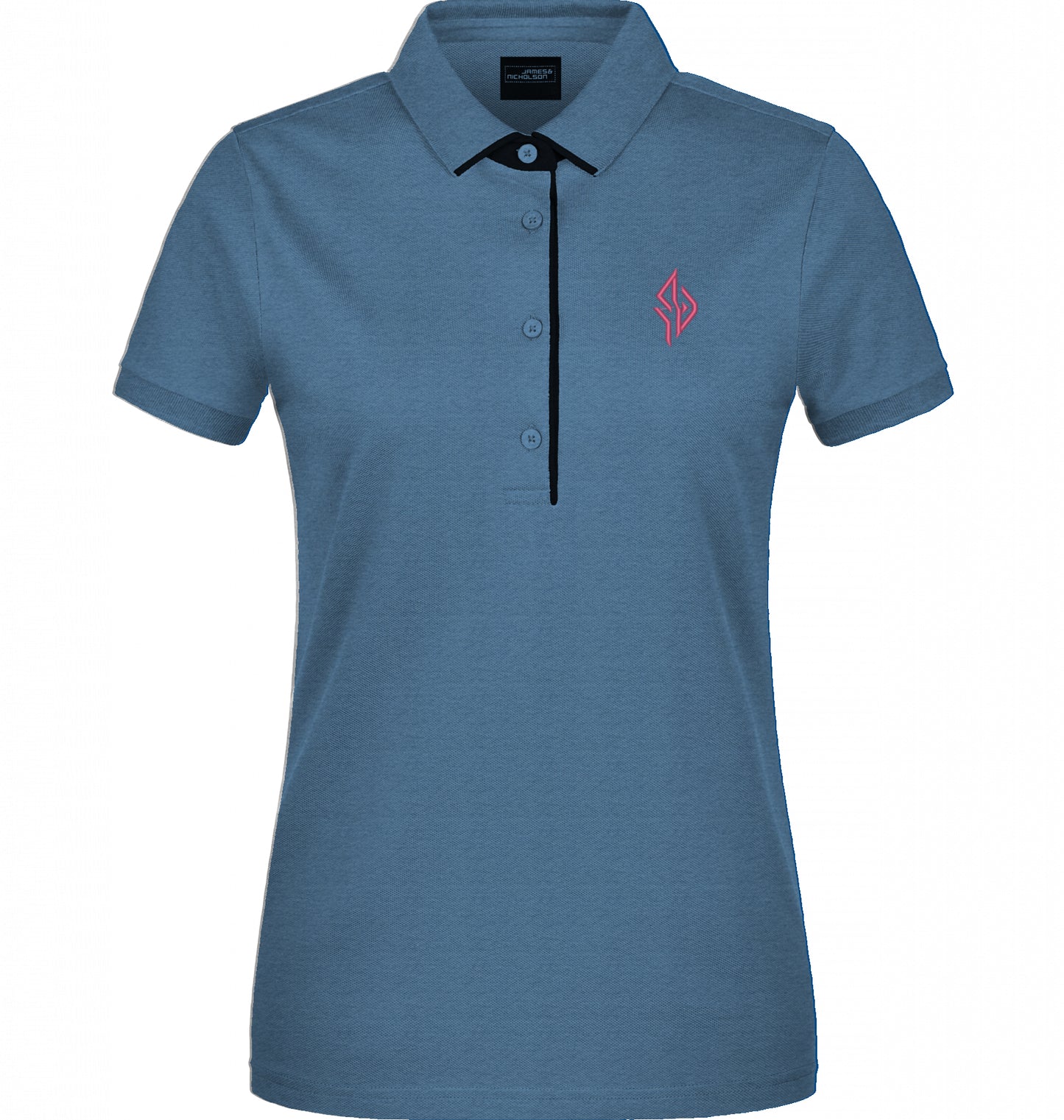 SUÐR Signature Polo Damen in Royal / White