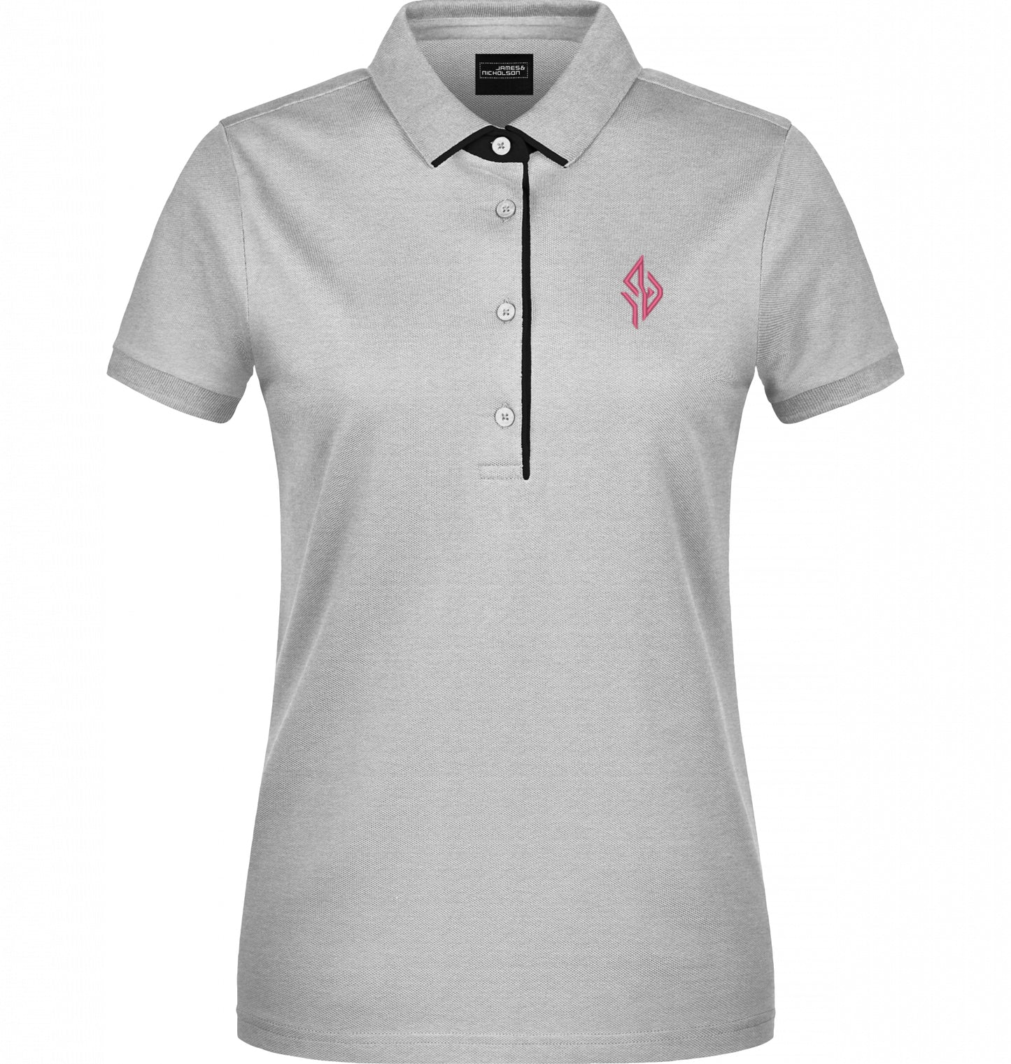 SUÐR Signature Polo Damen in White / Black