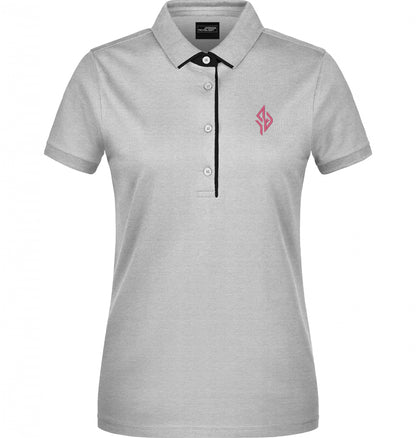 SUÐR Signature Polo Damen in White / Black